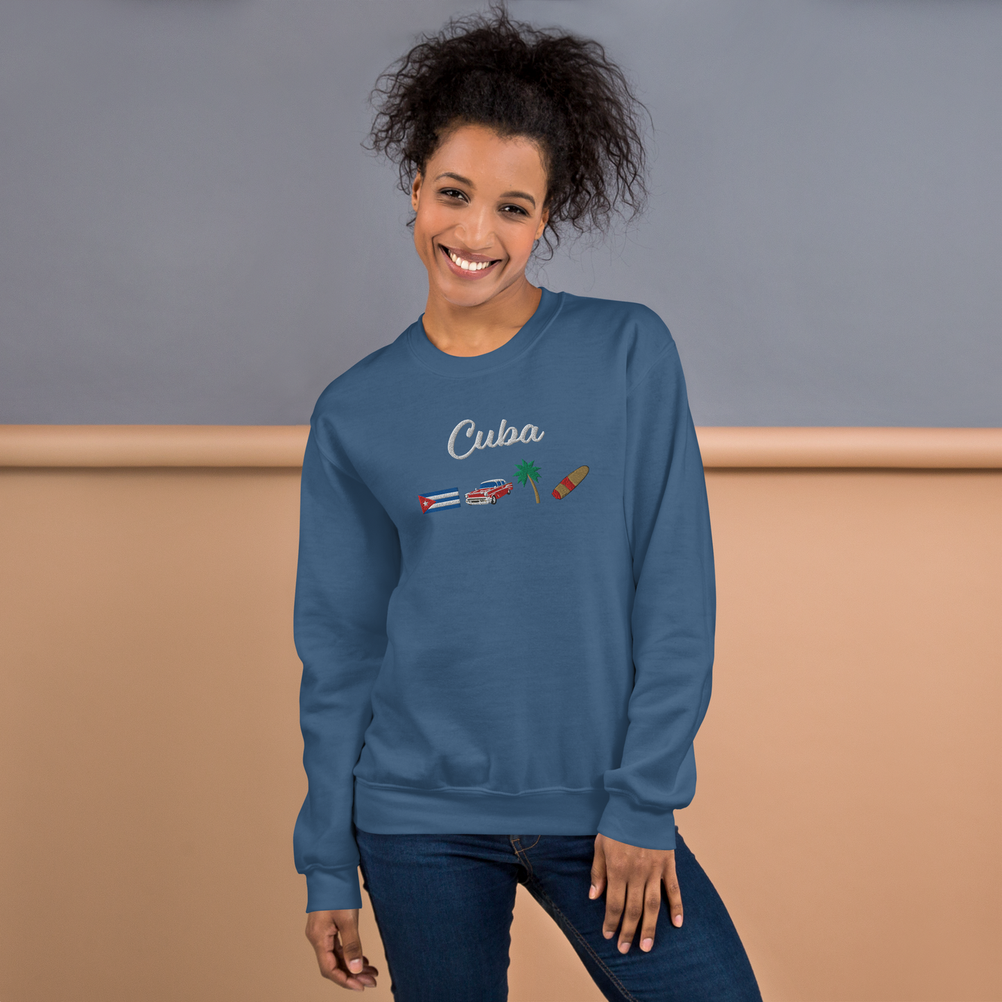 Cuba Embroidered Sweatshirt